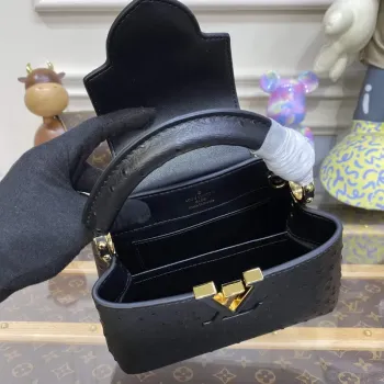 LV N81523 Louis Vuitton Capucines Mini Handbag Black