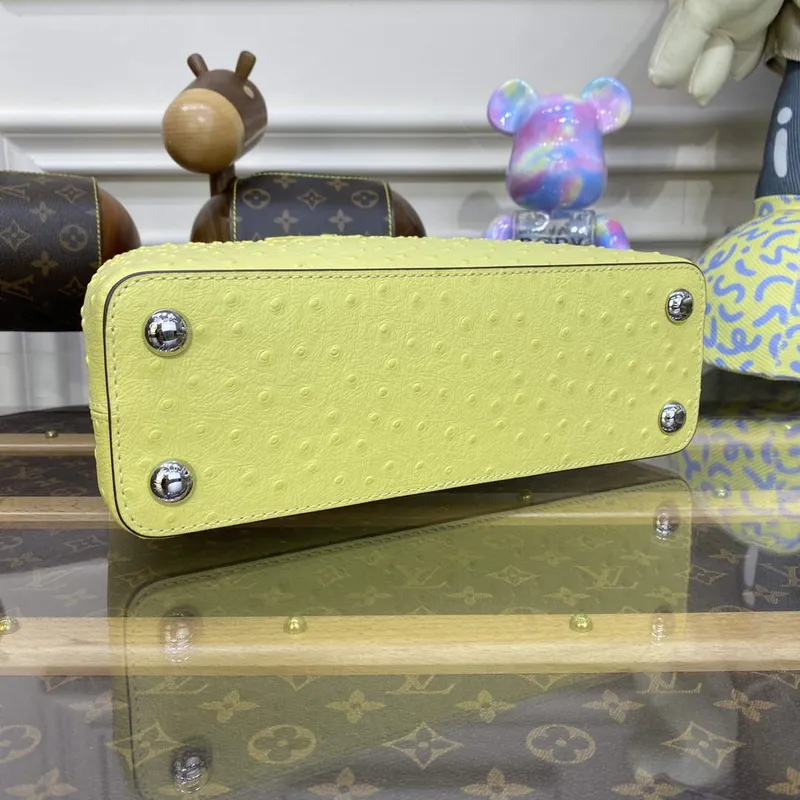 LV N81523 Louis Vuitton Capucines BB Handbag lemon yellow