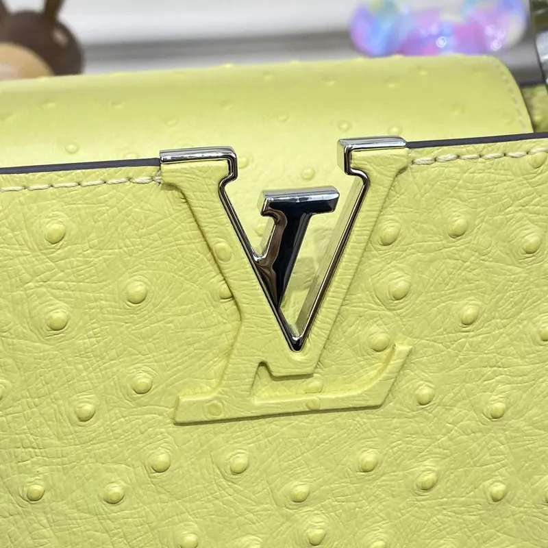 LV N81523 Louis Vuitton Capucines BB Handbag lemon yellow