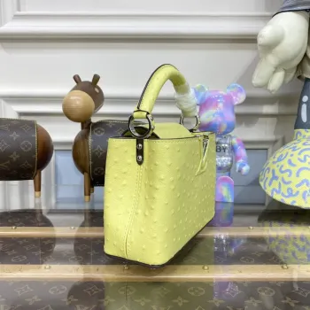 LV N81523 Louis Vuitton Capucines Mini Handbag lemon yellow