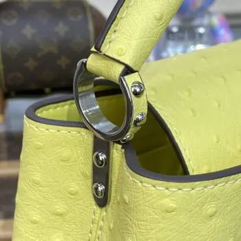 LV N81523 Louis Vuitton Capucines Mini Handbag lemon yellow