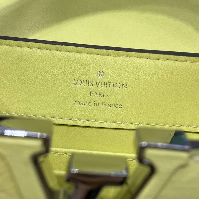 LV N81523 Louis Vuitton Capucines Mini Handbag lemon yellow