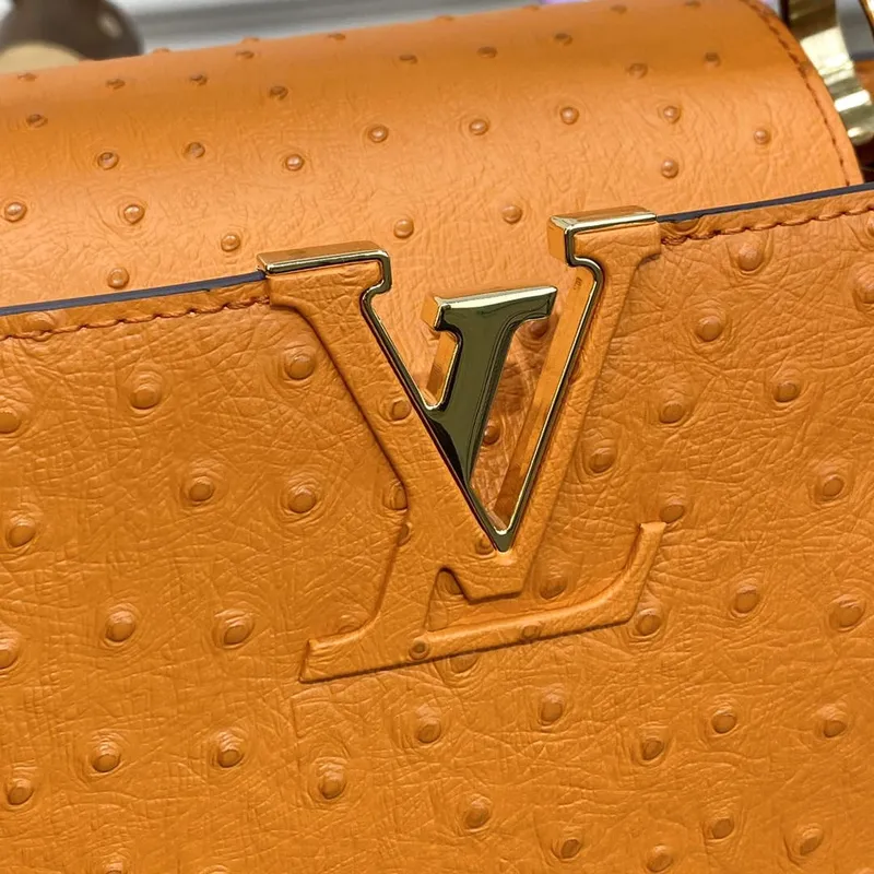 LV N81279 Louis Vuitton Capucines MM Handbag Orange