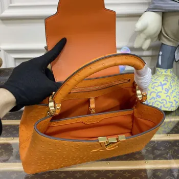 LV N81279 Louis Vuitton Capucines MM Handbag Orange
