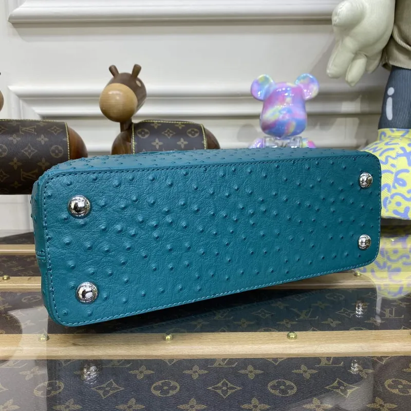 LV N81279 Louis Vuitton Capucines MM Handbag Lake blue