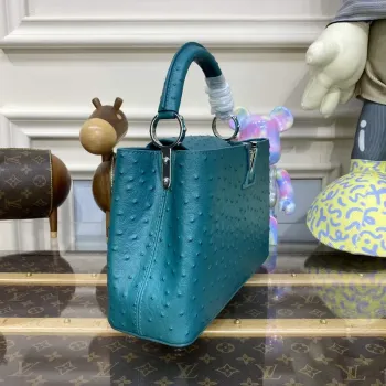 LV N81523 Louis Vuitton Capucines BB Handbag Lake blue