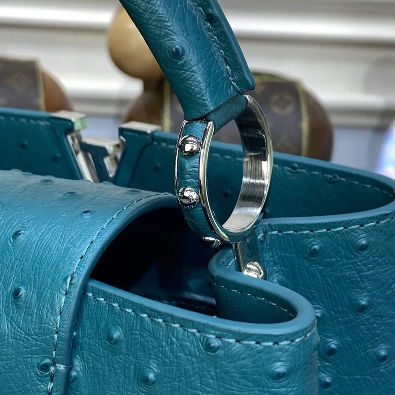 LV N81523 Louis Vuitton Capucines BB Handbag Lake blue