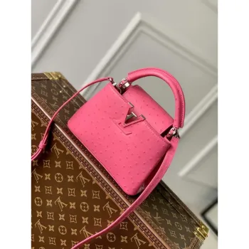 LV N81523 Louis Vuitton Capucines Mini Handbag Plum