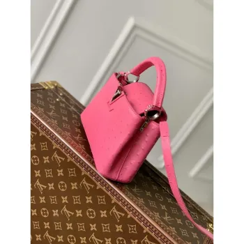 LV N81523 Louis Vuitton Capucines Mini Handbag Plum