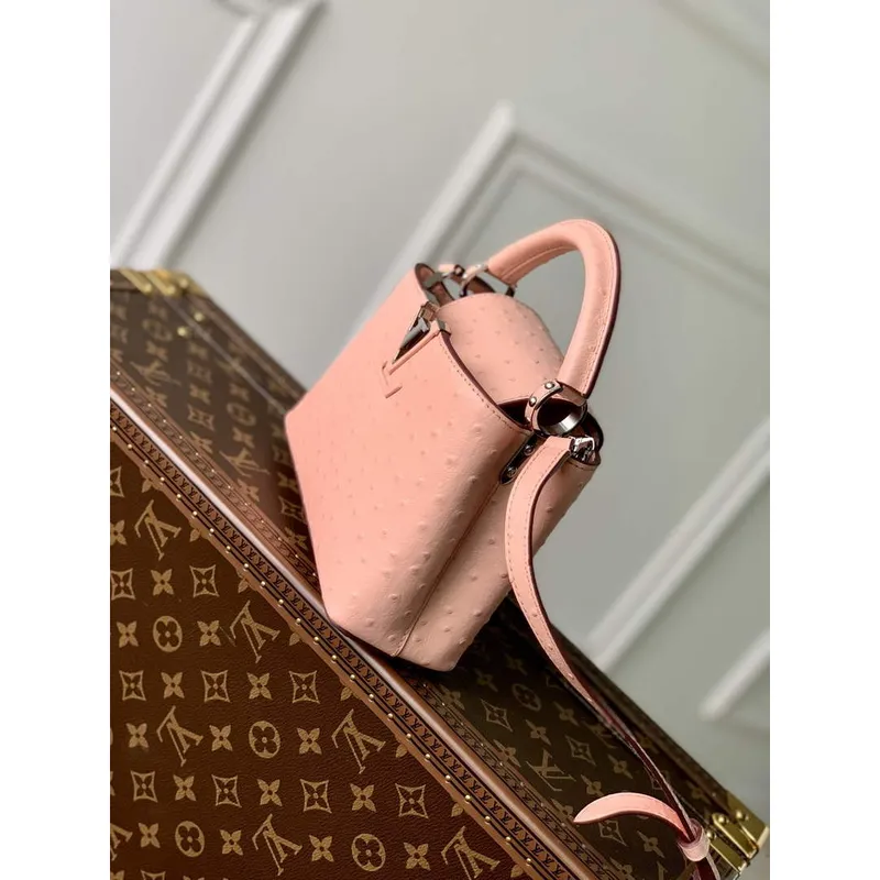 LV N81523 Louis Vuitton Capucines Mini Handbag Pink