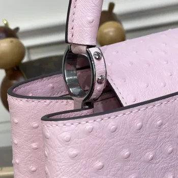 LV N81279 Louis Vuitton Capucines MM Handbag Rose Calypso