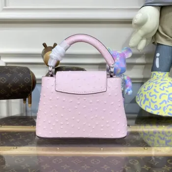 LV N81279 Louis Vuitton Capucines Mini Handbag Rose Calypso