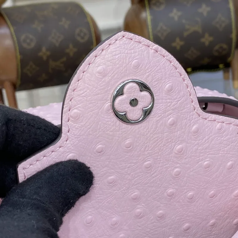 LV N81279 Louis Vuitton Capucines Mini Handbag Rose Calypso