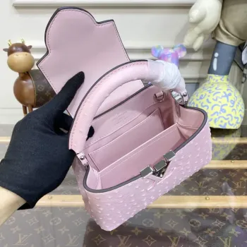 LV N81279 Louis Vuitton Capucines Mini Handbag Rose Calypso