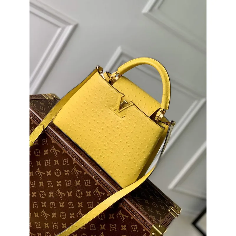 LV N81196 Louis Vuitton Capucines BB Handbag Yellow