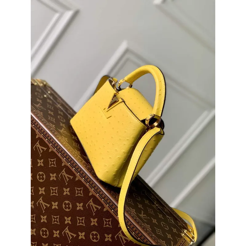 LV N81196 Louis Vuitton Capucines Mini Handbag Yellow