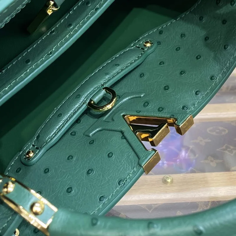 LV N93075 Louis Vuitton Capucines BB Handbag Mint Green