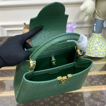 LV N93075 Louis Vuitton Capucines BB Handbag Mint Green