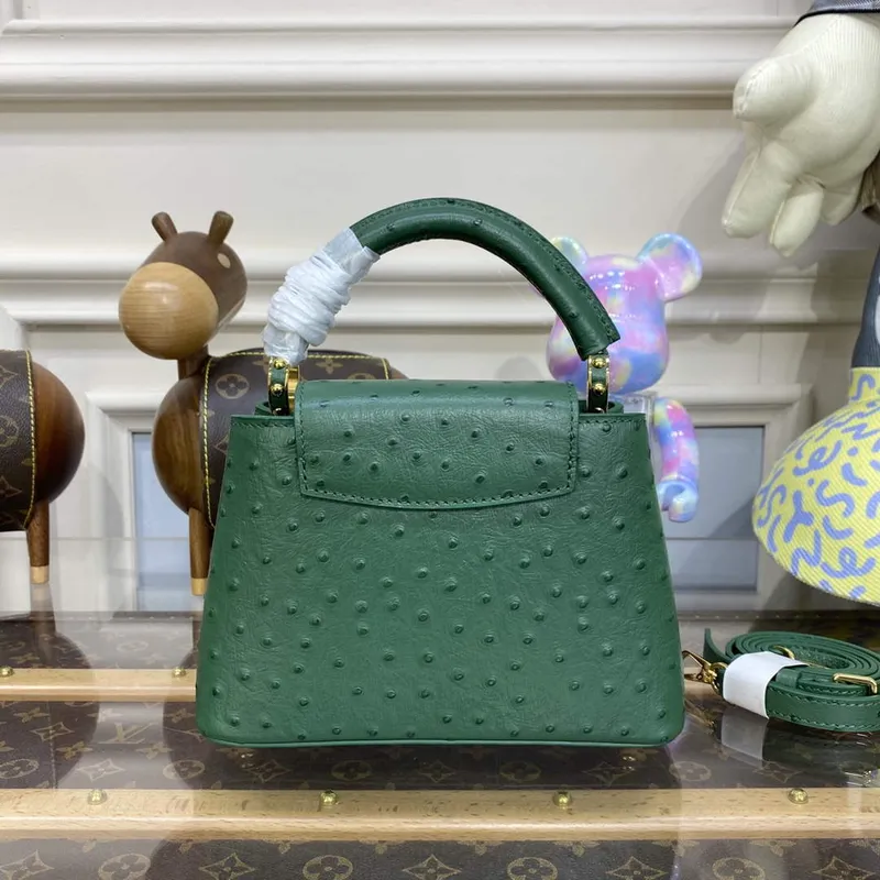 LV N93075 Louis Vuitton Capucines Mini Handbag Mint Green