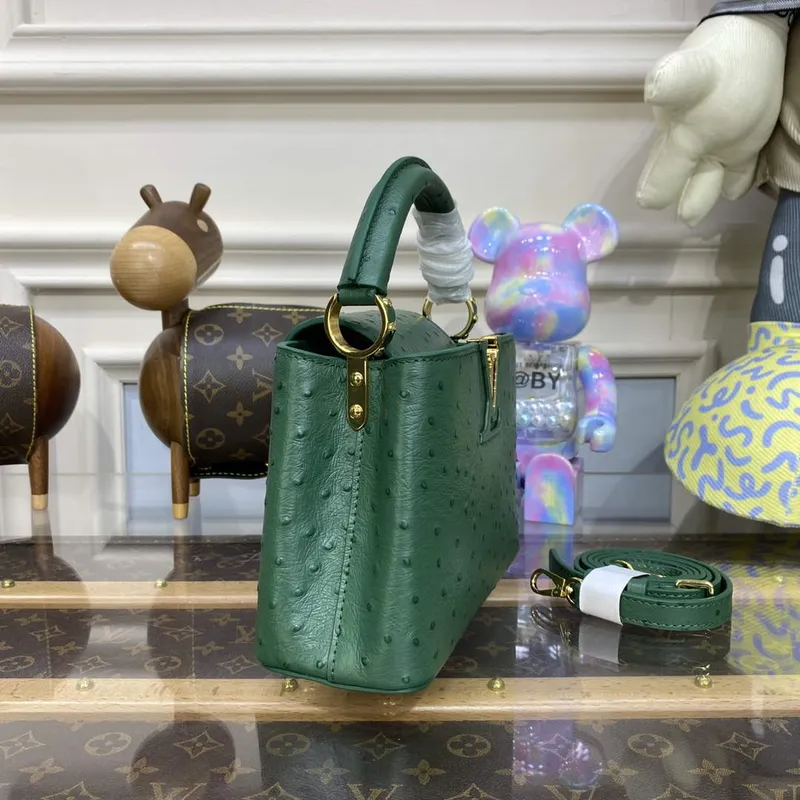 LV N93075 Louis Vuitton Capucines Mini Handbag Mint Green