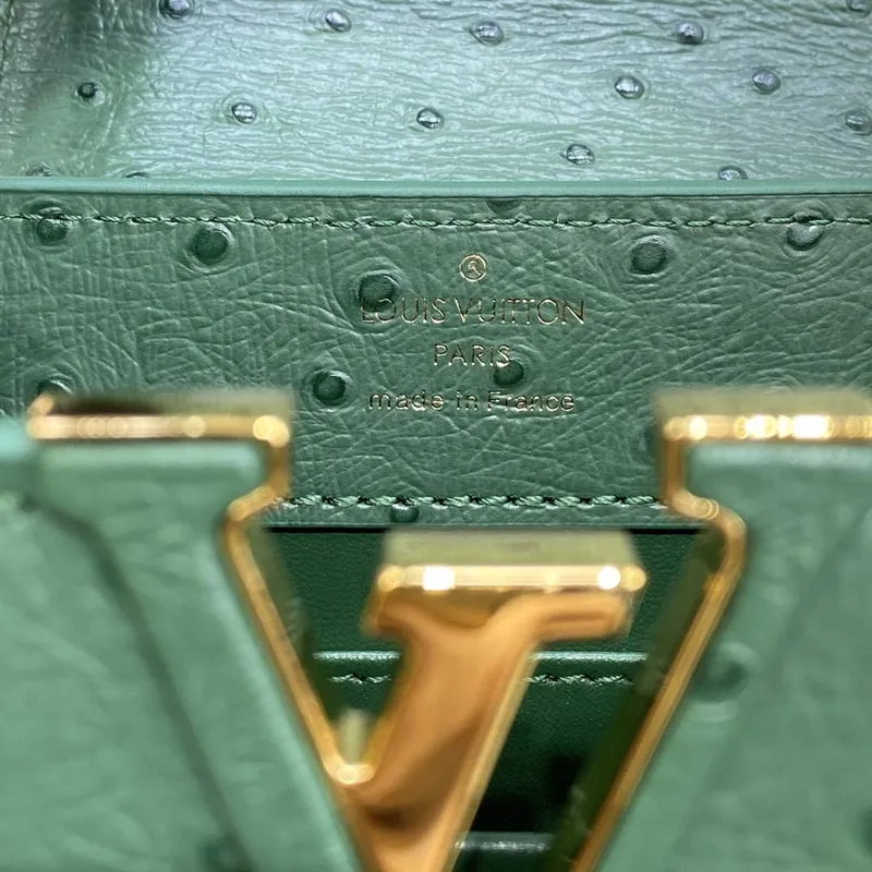 LV N93075 Louis Vuitton Capucines Mini Handbag Mint Green