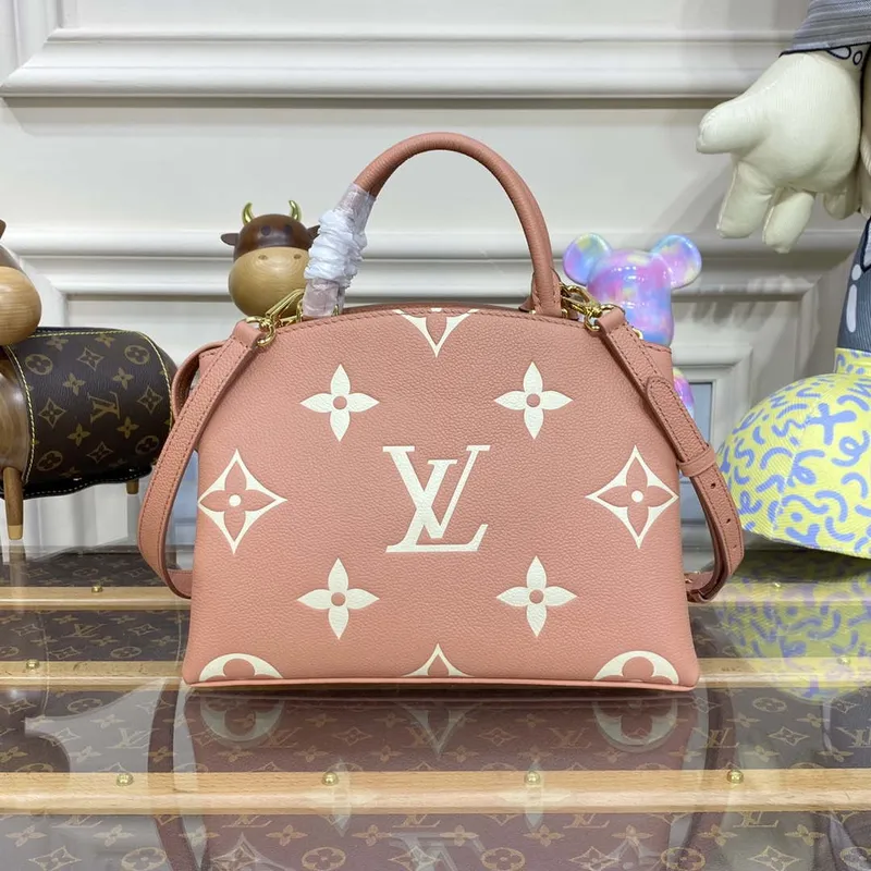 Louis Vuitton LV M58916 Petit Palais Bicolor Monogram empreinte leather Pink