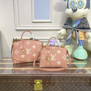 Louis Vuitton LV M58916 Petit Palais Bicolor Monogram empreinte leather Pink