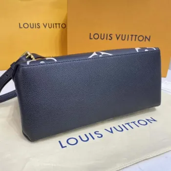 Louis Vuitton LV M58913 Petit Palais Bicolor Monogram empreinte leather Beige and Black