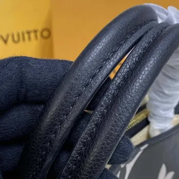 Louis Vuitton LV M58913 Petit Palais Bicolor Monogram empreinte leather Beige and Black