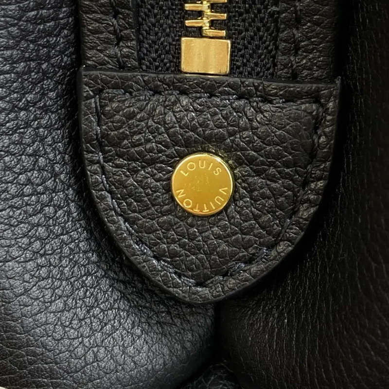 Louis Vuitton LV M58913 Petit Palais Bicolor Monogram empreinte leather Beige and Black