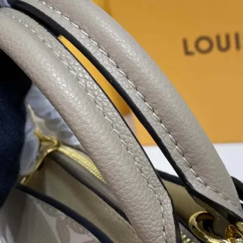 Louis Vuitton LV M58914 Petit Palais Bicolor Monogram empreinte leather Crème