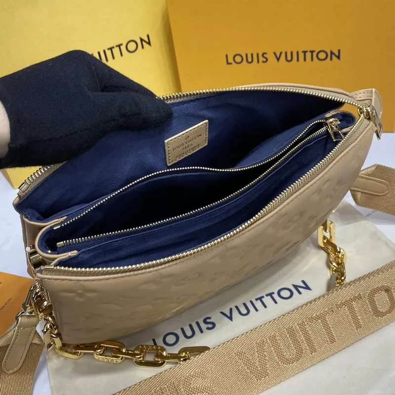 LV M21261 Louis Vuitton Coussin PM Bag Apricot