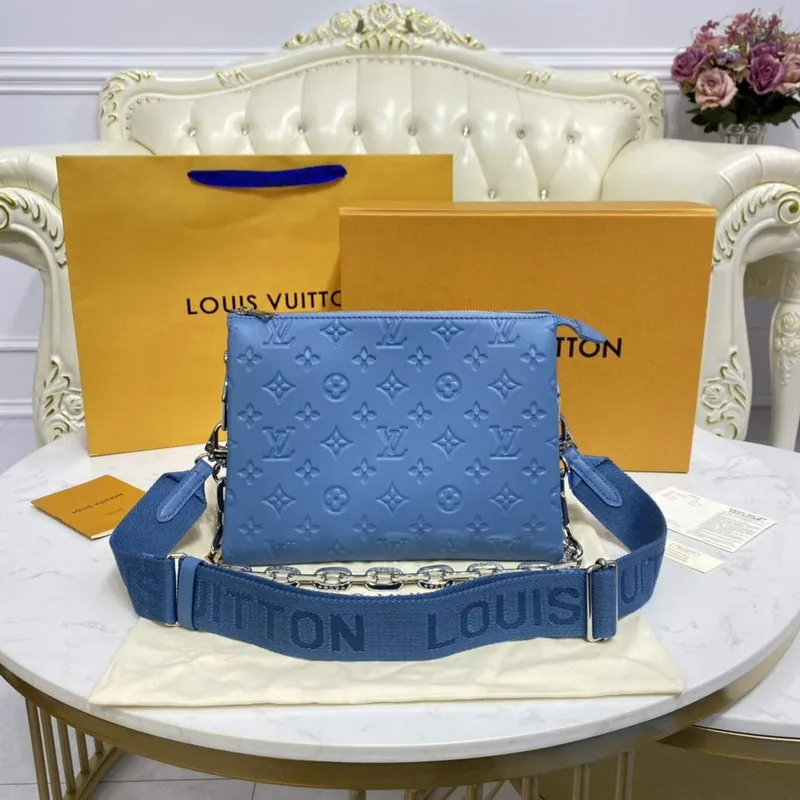 LV M21282 Louis Vuitton Coussin PM Bag navy blue