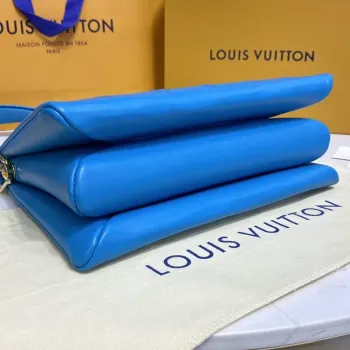 LV M21282 Louis Vuitton Coussin PM Bag Turquoise blue