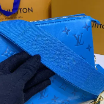 LV M21282 Louis Vuitton Coussin PM Bag Turquoise blue