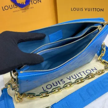 LV M21282 Louis Vuitton Coussin PM Bag Turquoise blue