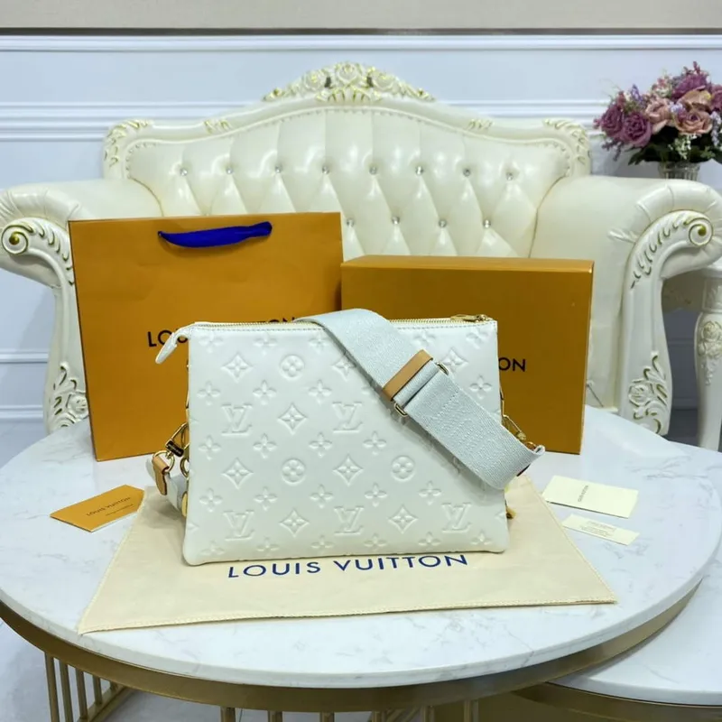LV M20378 Louis Vuitton Coussin PM Bag White