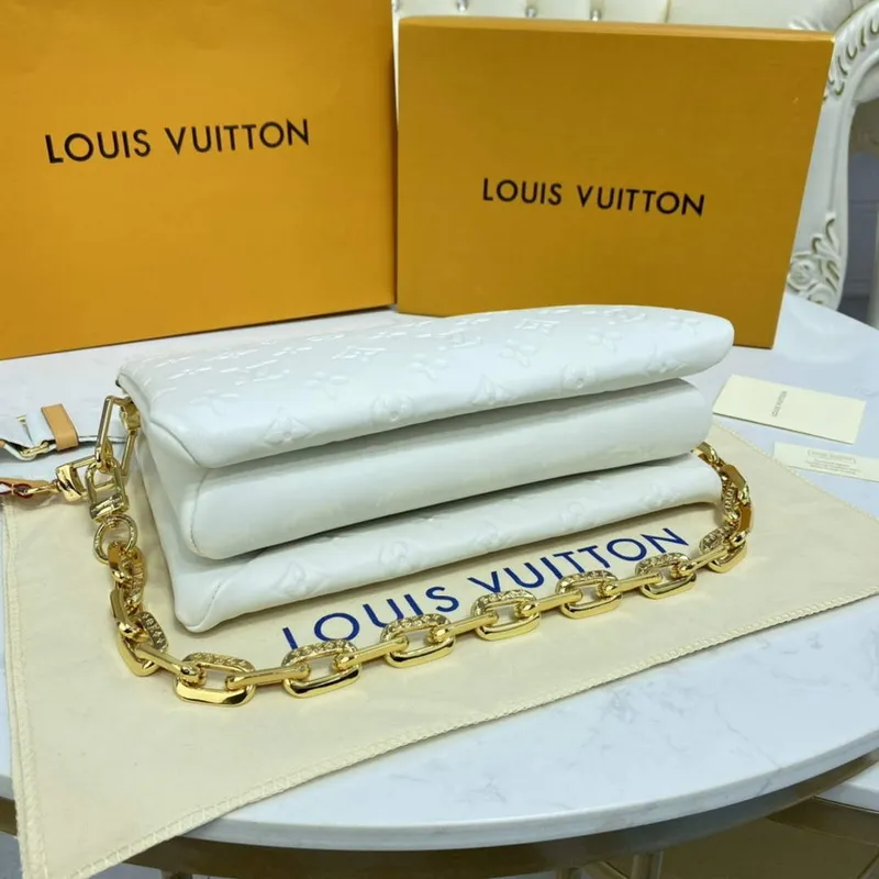 LV M20378 Louis Vuitton Coussin PM Bag White