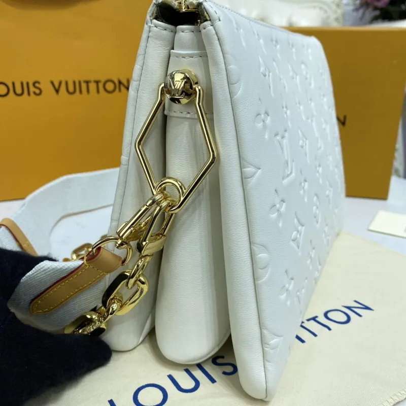 LV M20378 Louis Vuitton Coussin PM Bag White