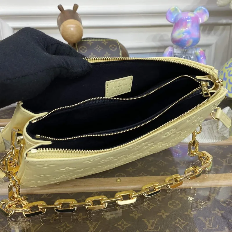 LV M20378 Louis Vuitton Coussin PM Bag lemon yellow