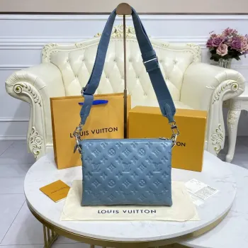 LV M21197 Louis Vuitton Coussin PM Bag haze blue