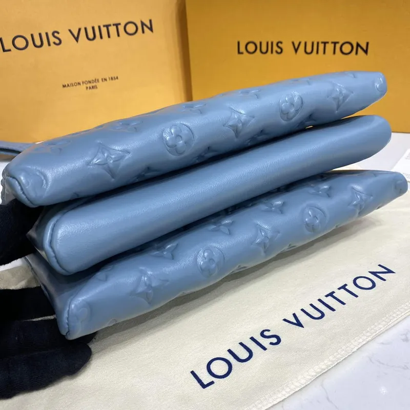 LV M21197 Louis Vuitton Coussin PM Bag haze blue