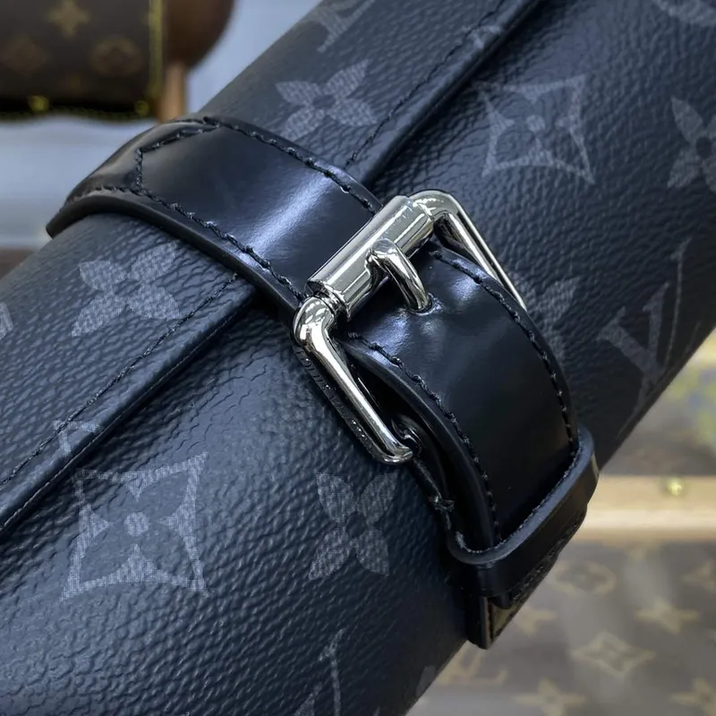 LV M43385 Louis Vuitton 3 Watch Case Monogram Eclipse