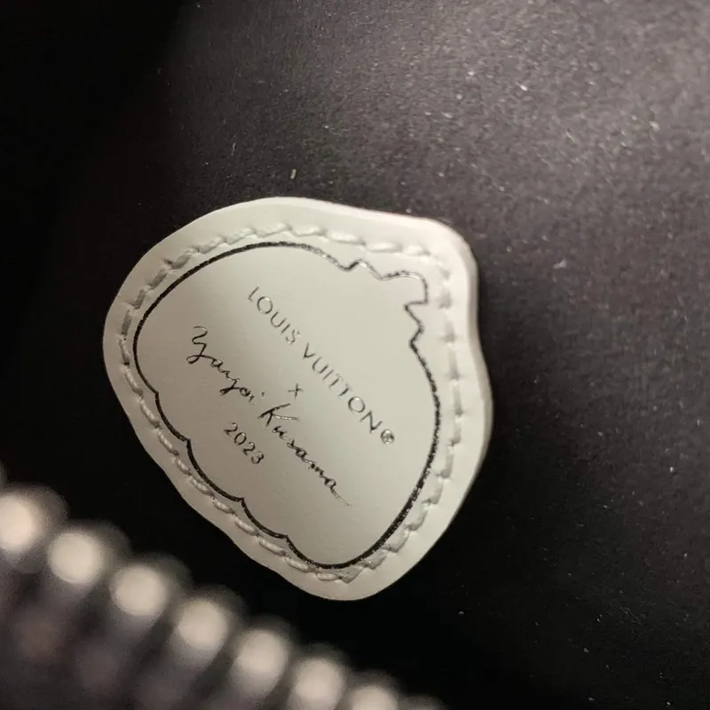 LV M81910 Louis Vuitton LV x YK Nano Speedy Bag Black and white