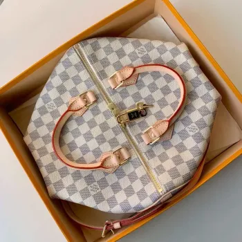 Louis Vuitton N41373 LV Speedy 30 Bag Damier Azur Canvas
