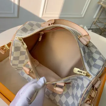 Louis Vuitton N41373 LV Speedy 30 Bag Damier Azur Canvas