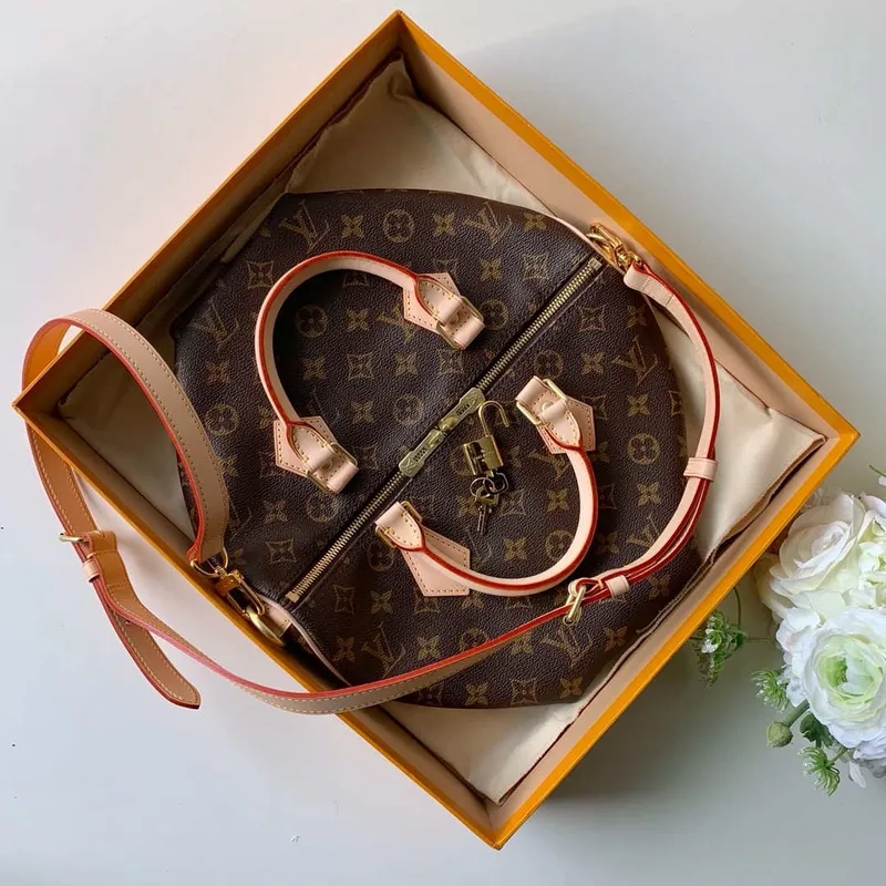 Louis Vuitton LV M41112 Speedy 30 Bag Monogram Canvas With Strap