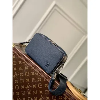 LV M59161 Louis Vuitton Alpha Wearable Wallet Blue