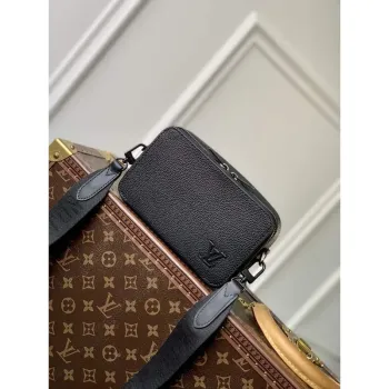 LV M59161 Louis Vuitton Alpha Wearable Wallet Black