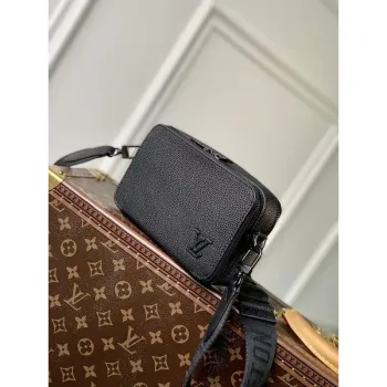 LV M59161 Louis Vuitton Alpha Wearable Wallet Black